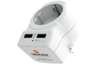 Adaptateur de voyage SKROSS Europe vers Angleterre + USB