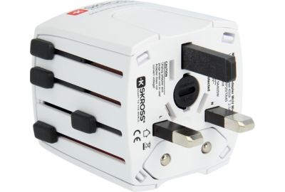 Adaptateur de voyage SKROSS universel Blanc