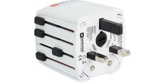 Adaptateur de voyage SKROSS universel Blanc