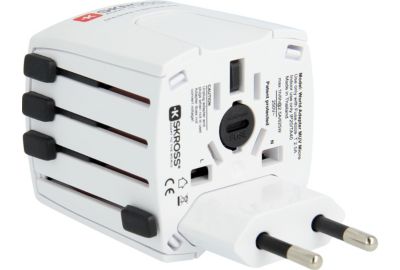Adaptateur de voyage SKROSS universel Blanc