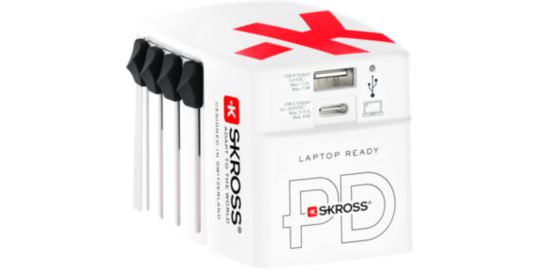 Adaptateur de voyage SKROSS chargeur monde 45 W + cable