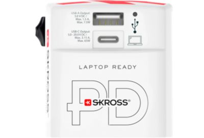 Adaptateur de voyage SKROSS chargeur monde 45 W + cable