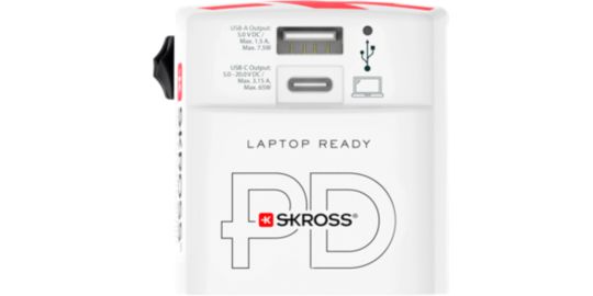 Adaptateur de voyage SKROSS chargeur monde 45 W + cable
