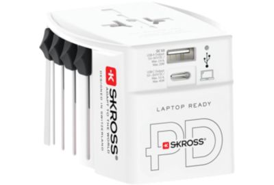 Adaptateur de voyage SKROSS 45W + Chargeur rapide + cable