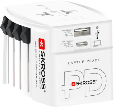 Adaptateur de voyage SKROSS 65W + Chargeur rapide + cable