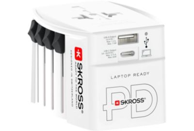 Adaptateur de voyage SKROSS 65W + Chargeur rapide + cable