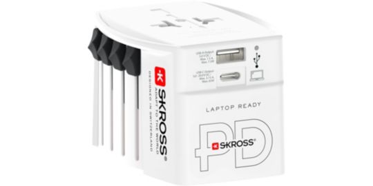 Adaptateur de voyage SKROSS 65W + Chargeur rapide + cable