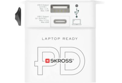 Adaptateur de voyage SKROSS 65W + Chargeur rapide + cable