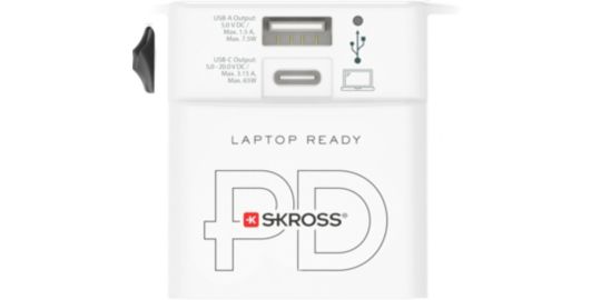 Adaptateur de voyage SKROSS 65W + Chargeur rapide + cable