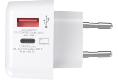 Chargeur SKROSS secteur USB A et C 45W