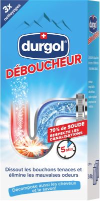 Poudre DURGOL déboucheur canalisations 3x50g
