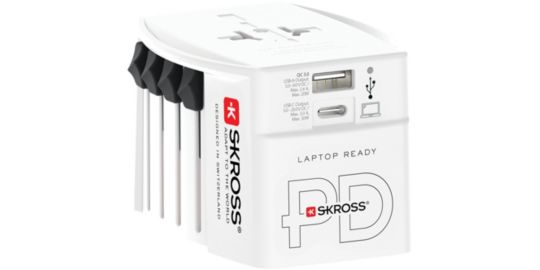 Adaptateur de voyage SKROSS 150 pays 30W + USB 3 ports