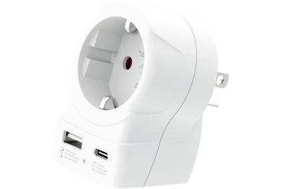 Adaptateur de voyage SKROSS Europe vers USA USB-A + USB-C