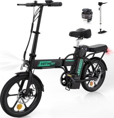 Vélo électrique HITWAY Vélo électrique 16" HITWAY BK5 Noir