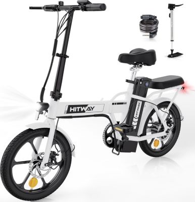 Vélo électrique HITWAY Vélo électrique 16" HITWAY BK5 Blanc