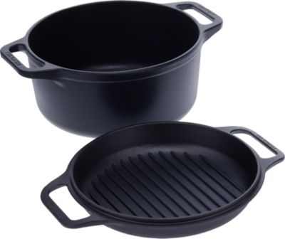 Cocotte VICTORIA COOKWARE et Poêle 27 cm,Dutch Oven 5,7L,Sans PTFE