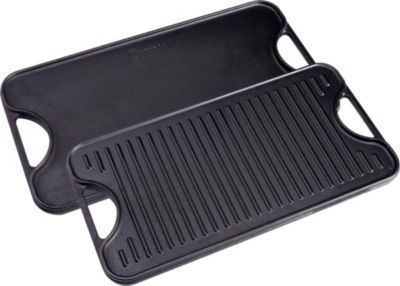 Plancha VICTORIA COOKWARE à Griller Réversible 47x25cm, pour Feu