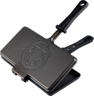 Poêle VICTORIA COOKWARE Presse Panini 27x14cm, Poêle à Sandwich