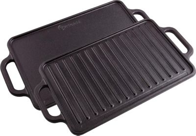 Plancha VICTORIA COOKWARE à Griller Réversible 33x21cm, sans PTFE