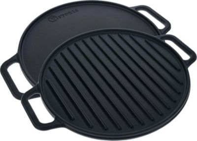 Plancha VICTORIA COOKWARE à Griller Réversible 32cm pour, Feu