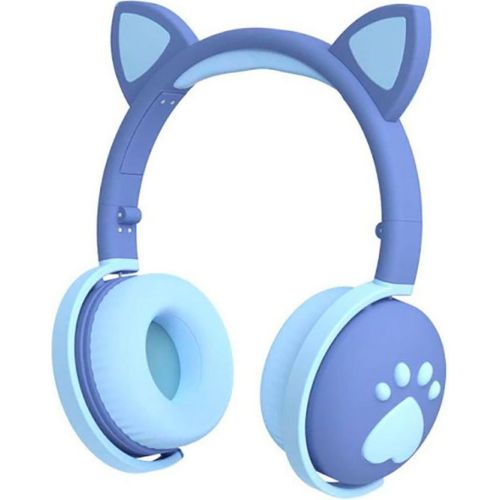 Casque bluetooth 5.0 sans fil pour enfants chat-oreille pv33