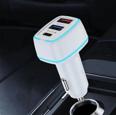 HOBBYTECH Double Port Chargeur de Voiture - Blanc