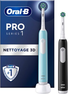 Brosse à dents électrique ORAL-B Pro 1 Duo Bleue/Noire