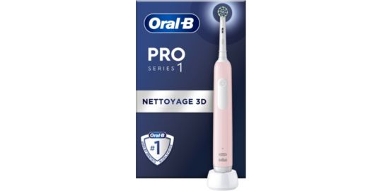 Brosse à dents électrique ORAL-B Pro 1 Rose Cross Action
