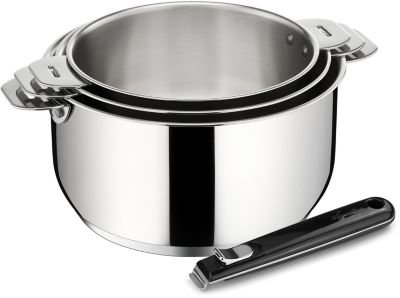 Batterie de cuisine LAGOSTINA SALVASPAZIO 4pcs casseroles 16/18/20cm