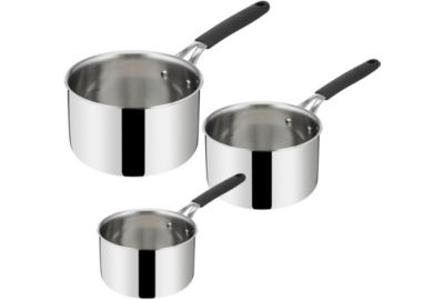 Batterie de cuisine LAGOSTINA 3 casseroles Esperta triply 16/18/20cm