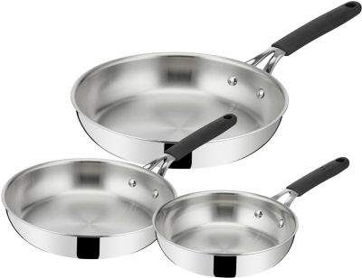Batterie de cuisine LAGOSTINA 3 poeles Esperta Triply 20/24/28cm