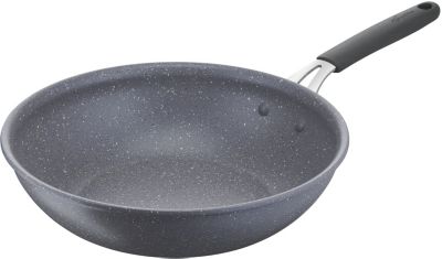 Wok induction 32 cm en acier queue fer et bois cirée origine France  garantie - Tom Press