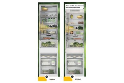 Réfrigérateur combiné encastrable Whirlpool WHC20T573 SupremeSilence