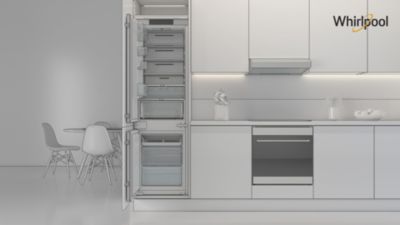 Voir la vidéo pour Réfrigérateur combiné encastrable WHIRLPOOL WHC18T574P Supreme Silence