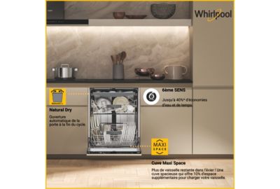 Lave vaisselle encastrable WHIRLPOOL WH6IB16AM6T0