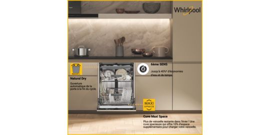 Lave vaisselle encastrable WHIRLPOOL WH6IB16AM6T0 MaxiSpace