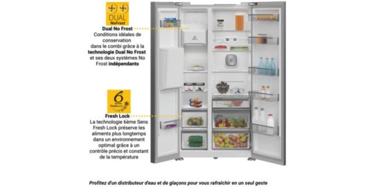 Réfrigérateur Américain WHIRLPOOL WHG26574WX5E