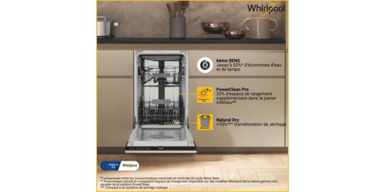 Lave vaisselle encastrable WHIRLPOOL WH6IC11BS7LA0