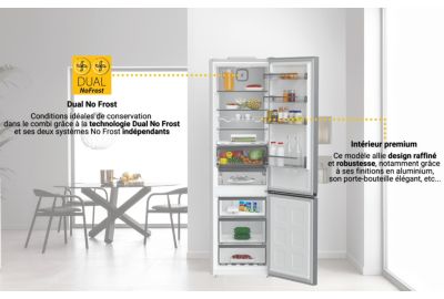 Réfrigérateur combiné WHIRLPOOL WHK26494X6E