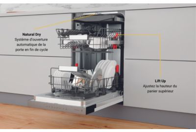Lave vaisselle encastrable Whirlpool WSBO3O34PFX 6ème Sens