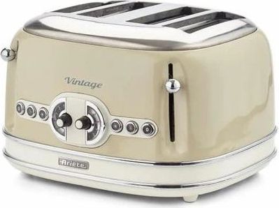 Toaster ARIETE Grille-pain 4 Fentes 1600w Acier Beige Toaster ARIETE Grille-pain 4 Fentes 1600w Acier Beige