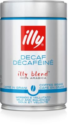 Café en grain ILLY en grains décaféiné boite de 250g