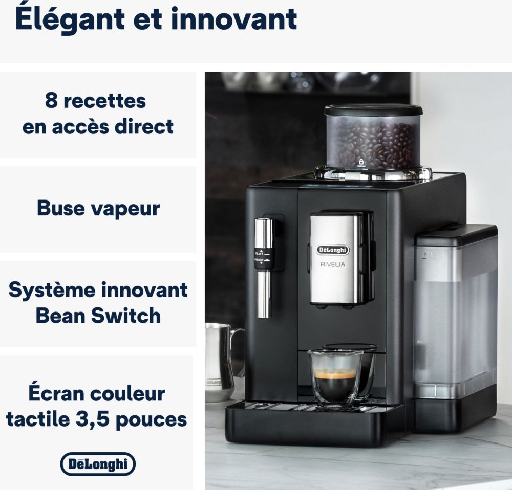 Delonghi Rivelia FEB4435- Café Varié & Bacs Interchangeables