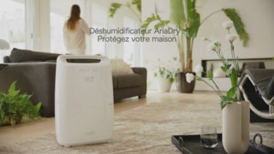 Voir la vidéo pour Deshumidificateur DELONGHI DEX210SF Blanc