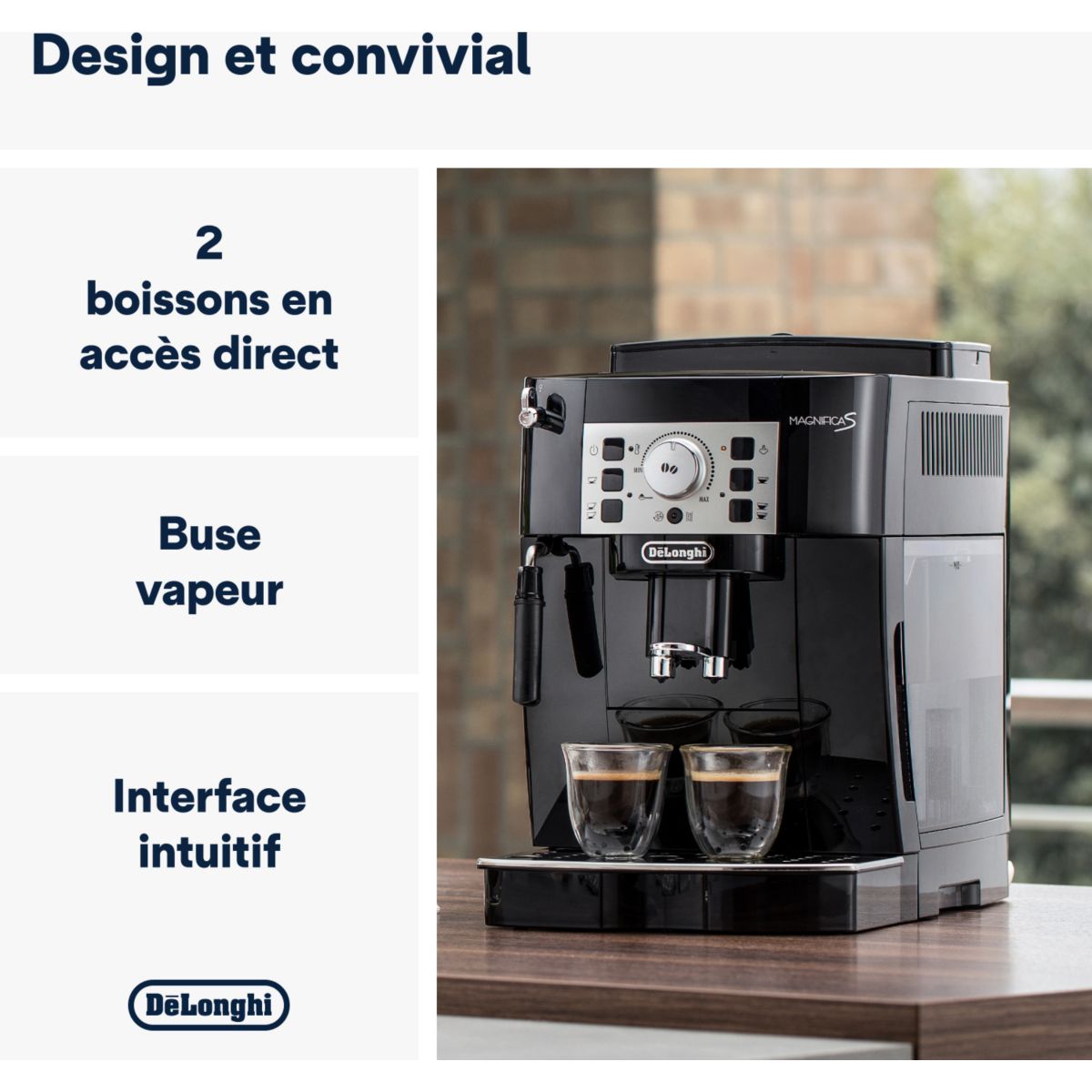 De'Longhi Magnifica S ECAM22.140.B — vue 2