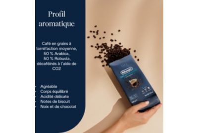 Café en grain DELONGHI 250G Décafeiné DLSC603