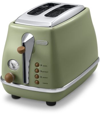 Grille-pain DELONGHI CTOV2103.GR ICONA VINTAGE vert olive