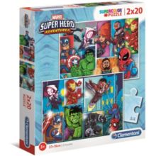 Puzzle CLEMENTONI Marvel Superhero - 2x20 pièces