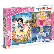 Puzzle CLEMENTONI Princess - 3x48 pieces