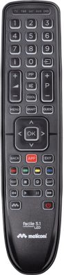 Télécommande universelle MELICONI FACILE 5.1 LED